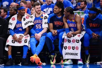 The OKC Thunder coach praises players for "speed and power" with his stunning Game 7 performance.