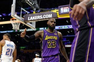 The former La Lakers champion who plays in China talks twice a week with "real cool guy" LeBron James