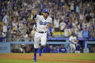 The Dodgers posted a tribute to Chris Taylor after releasing him