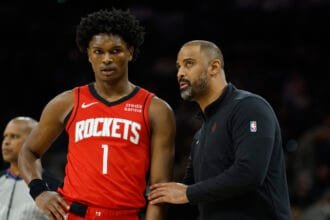 Udoka is happy to see Rockets star Amen Thompson make a big step forward in "nasty streaks."