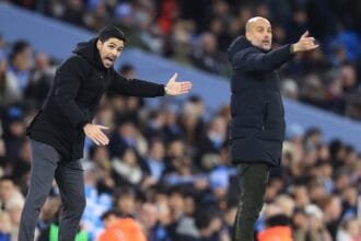 Not trying to catch Arsenal at Manchester City Premier League Table - Manager Pep Guardiola (Video)