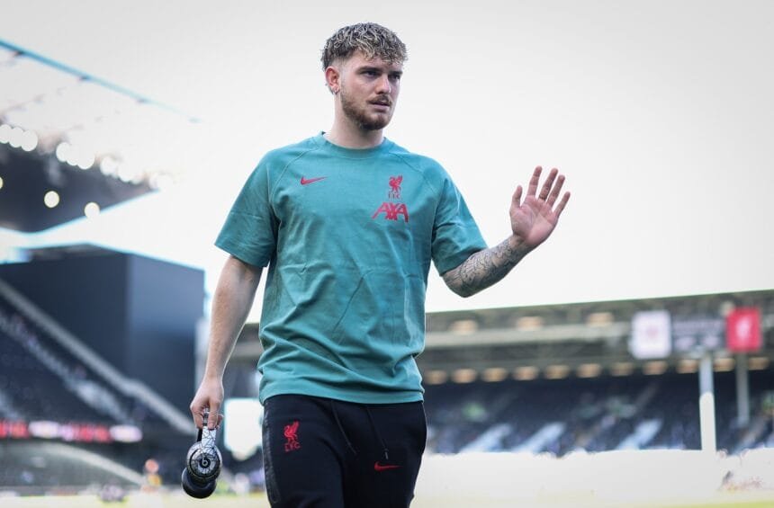 Liverpool midfielder Harvey Elliott in action
