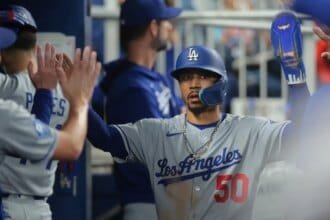 Dodgers lineup vs. Marlins: Mookie Bettsout, James Outman and Heisen Kimstart