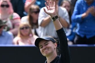 Barbora Krejcikova saves 2 match points and wins the Eastbourne opener