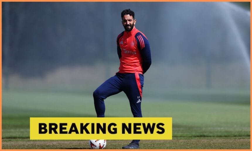 Man United manager Ruben Amorim