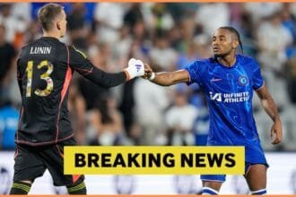 Andriy Lunin and Christopher Nkunku