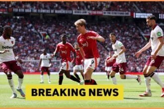 Rasmus Hojlund in action for Man Utd