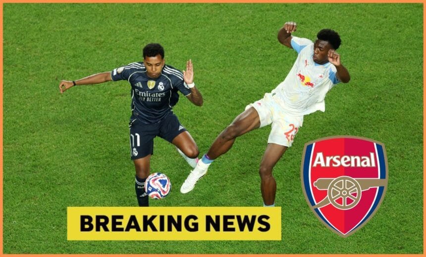 Rodrygo in action for Real Madrid against Red Bull Salzburg at the Club World Cup