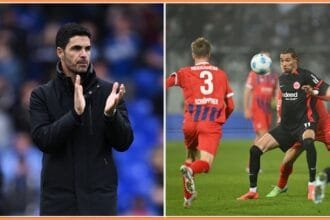 Mikel Arteta and Hugo Ekitike