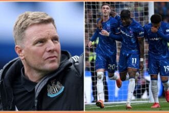 Eddie Howe and Noni Madueke