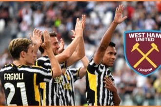 Daniele Rugani celebrates with his Juventus teammates