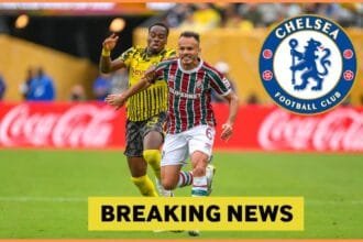 Jamie Gittens in action at the Club World Cup