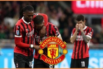 Rafael Leao with his AC Milan teammates
