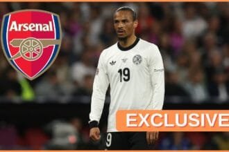 Leroy Sane in action for the German national team