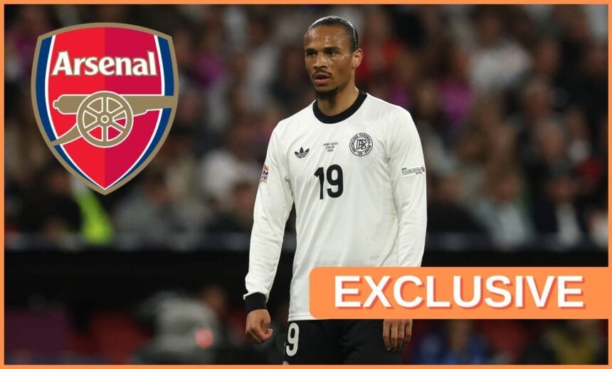 Leroy Sane in action for the German national team