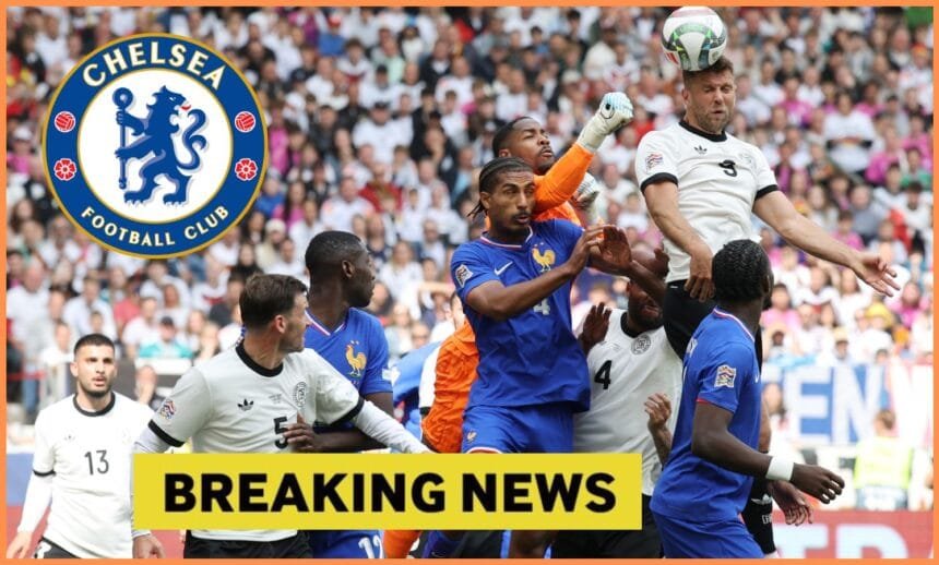 Mike Maignan in action for France against Germany