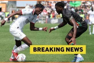 Tammy Abraham in action for Milan