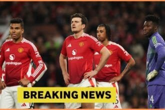 Casemiro, Harry Maguire and Andre Onana