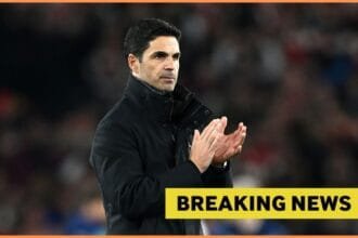 Arsenal manager Mikel Arteta and yellow