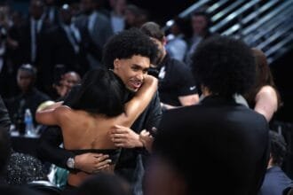 Dylan Harper revealed that his mother Maria played an important role in developing his game, "She didn't forgive me..."