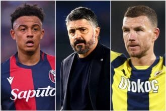 Dan Ndoye, Gennaro Gattuso, and Edin Dzeko