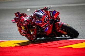 Pecco Bagnaia's checks the brake changes "a lot easier for me" after a "positive" test