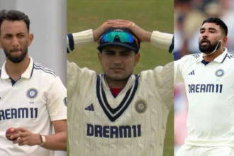 Shubman Gill Prasidh Krishna Mohammed Siraj