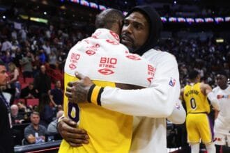 Udonis Haslem makes predictions for LeBron James next season after the La Lakers came out early and "I don't trust...".