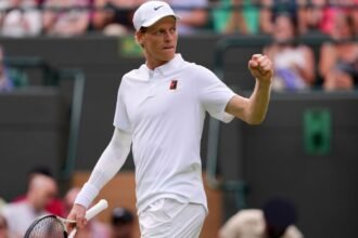 Jannik Sinner lifts Ben Shelton to reach Wimbledon semi-finals