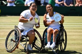 Wang Ziying wins a female wheelchair single at Wimbledon