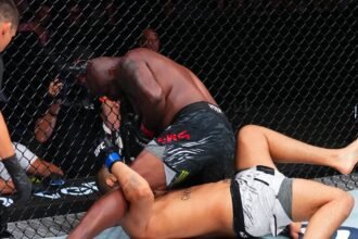 "A scary time to stop the fight": Pros react to Derrick Lewis' controversial knockout victory at UFC Nashville