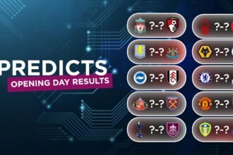 AI predicts all scores to open the weekend of the 25/26 Premier League season
