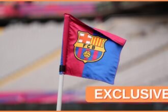 Barcelona flag exclusive image