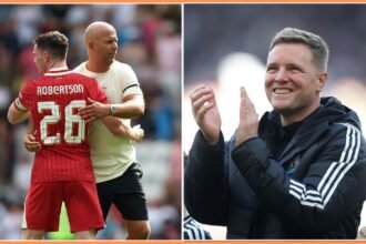 Arne Slot and Eddie Howe