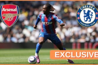 Eberechi Eze in action for Crystal Palace