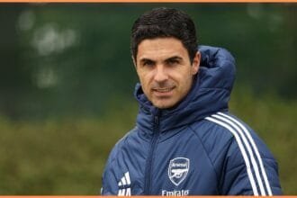 Arsenal manager Mikel Arteta