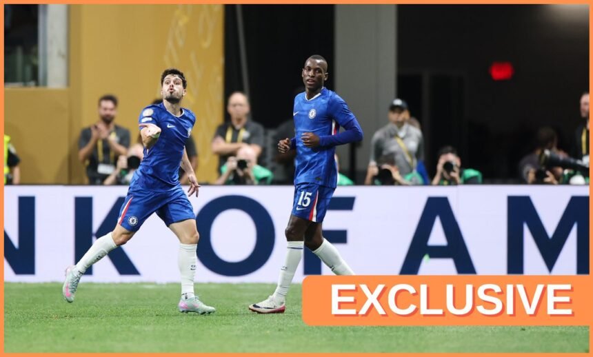 Nicolas Jackson and Pedro Neto in action for Chelsea at the Club World Cup