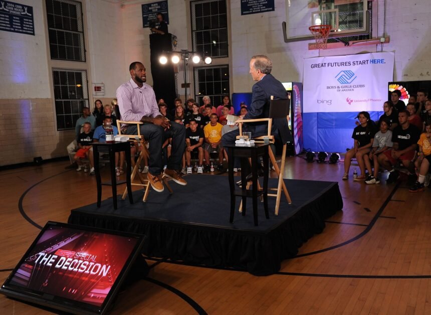 Fifteen years ago today, LeBron James joined the Miami Heat and shocked the NBA world.