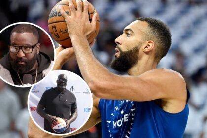 Kendrick Perkins calls on Shaquille O'Neill for his comments on Rudy Goatbert's revenue.