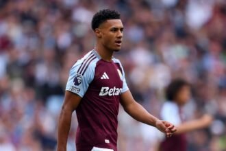 Ollie Watkins in action for Aston Villa