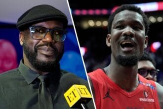 Shaquille O'Neal said "Don't be next..." when La Lakers star DeAndre Ayton was drafted.