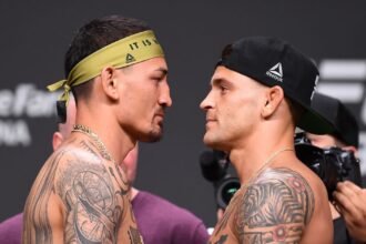 The UFC 318 full fight card was revealed alongside Dustin Poilier and Max Holloway in the main event