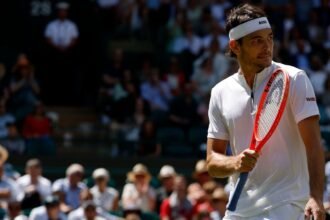 Will Rising American Taylor Fritz be able to defeat Carlos Alcaraz from Wimbledon?
