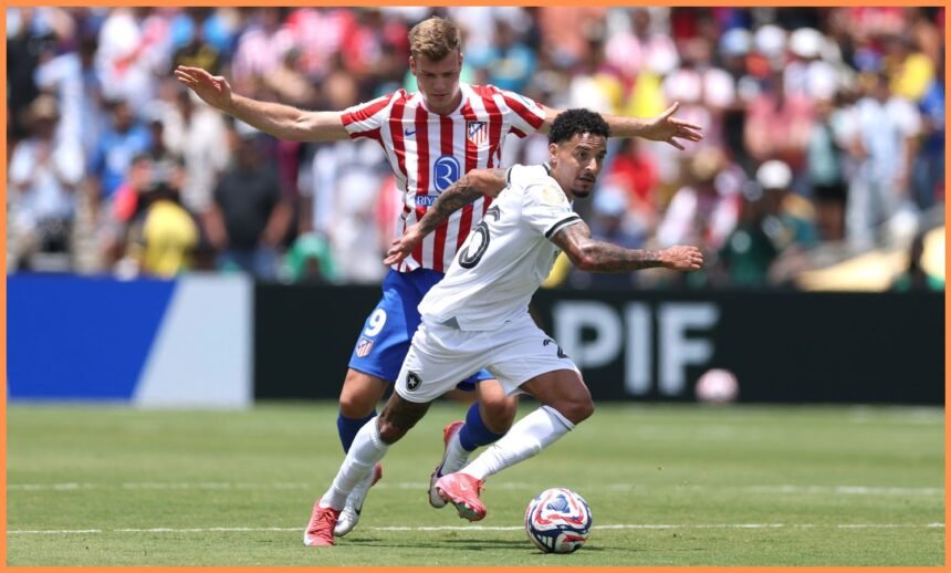 Alexander Sorloth in action for Atletico Madrid