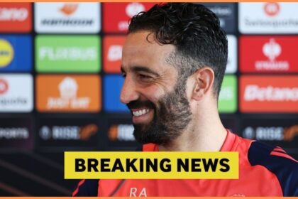 Man United manager Ruben Amorim