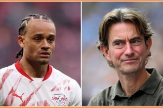 Xavi Simons and Thomas Frank