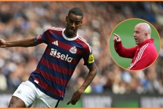 Alexander Isak and Arne Slot