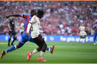 Jeremie Frimpong in action for Liverpool against Crystal Palace