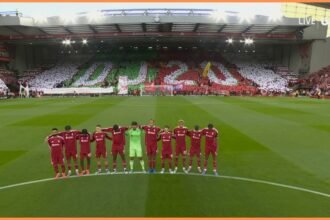 Video: The Dio Gojota Family is in attendance as Liverpool pays for an emotional Anfield tribute before Premier League opener