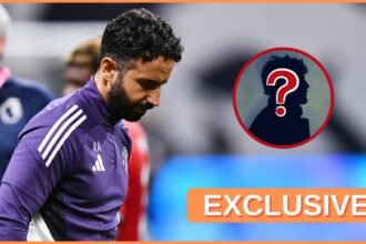 Ruben Amorim looks on after Man United